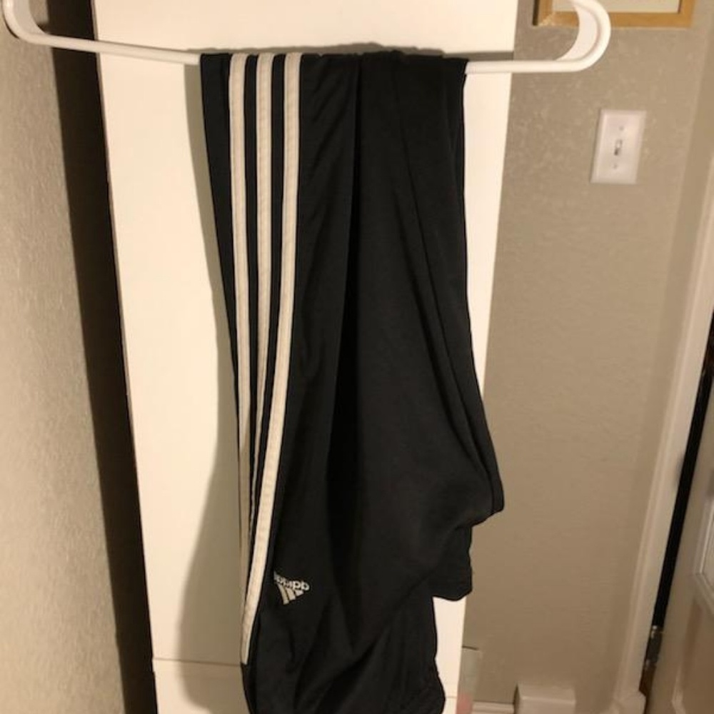 Black adidas sweat pants